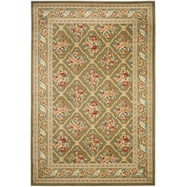 2 ft. 3 in. x 16 ft. Runner Lyndhurst Green and Green Traditional Rug, Safavieh, Mfr#: LNH556-5252-216